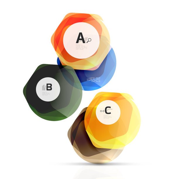 玻璃彩色六角形光泽塑料六角形图片下载