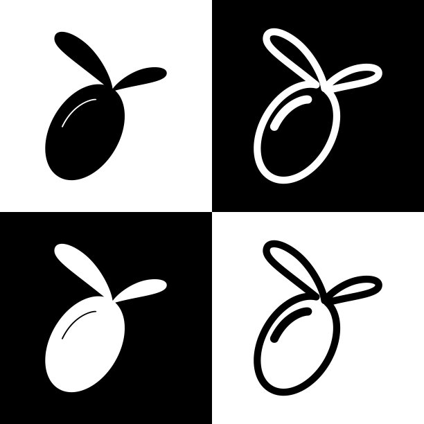 橄榄色黑白相间图片下载