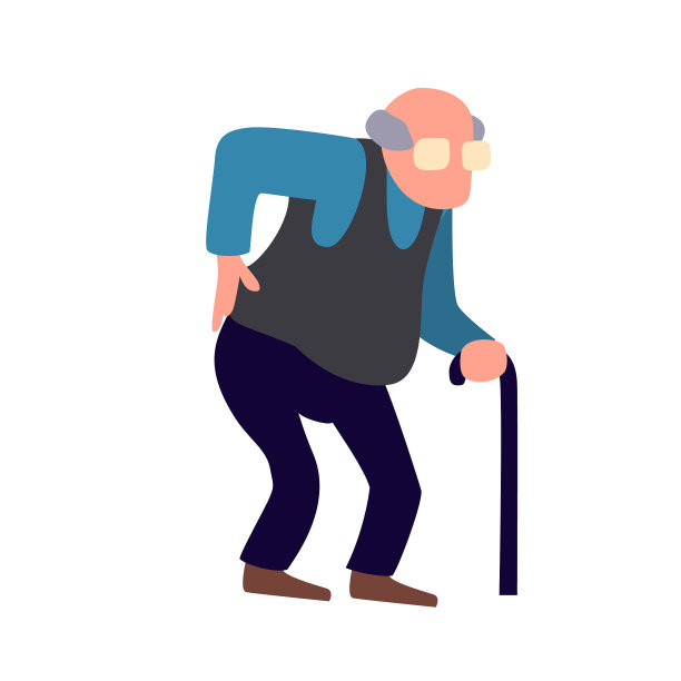 老人是有背部疼痛的老年人受伤健康图片下载