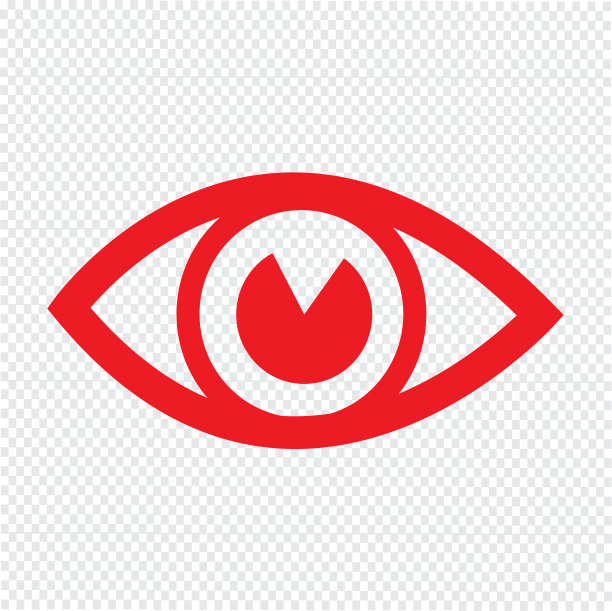 眼睛图标标识的设计风格图片下载