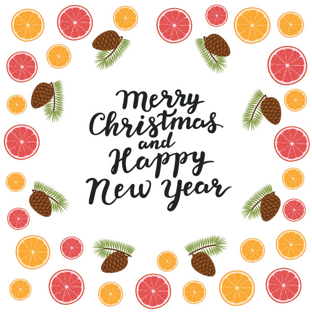 云杉树枝，圣诞快乐，新年快乐图片下载