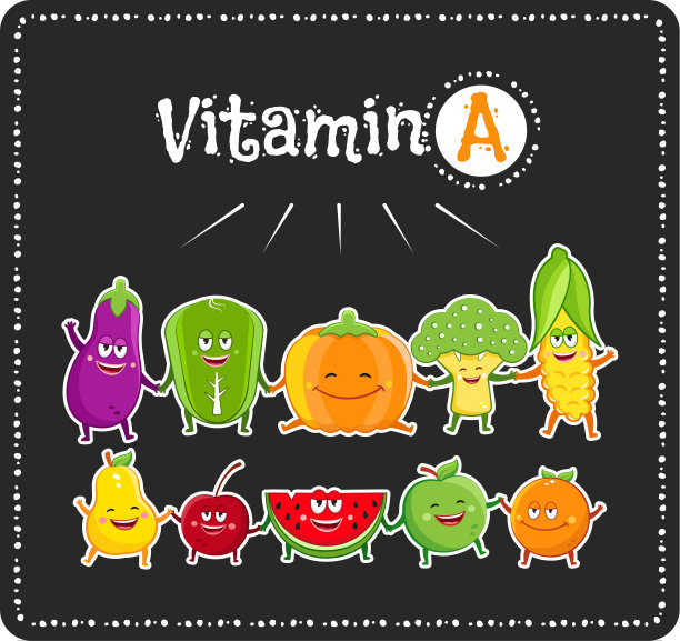 维生素a蔬菜和水果是健康食品图片下载