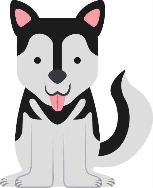 可爱的狗吉祥物图标图片下载