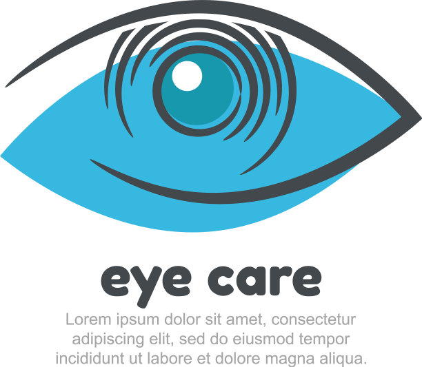 眼部护理标志设计模板图片下载