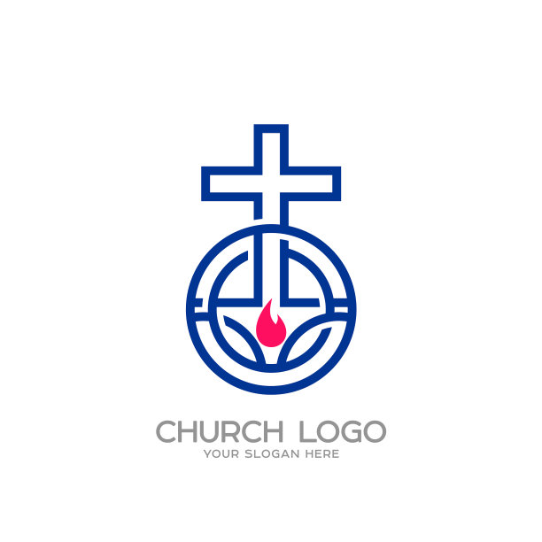 耶稣的十字架和火焰图片下载