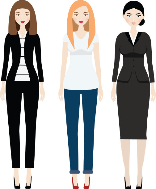 美丽的女人着装要求微笑的女性图片下载