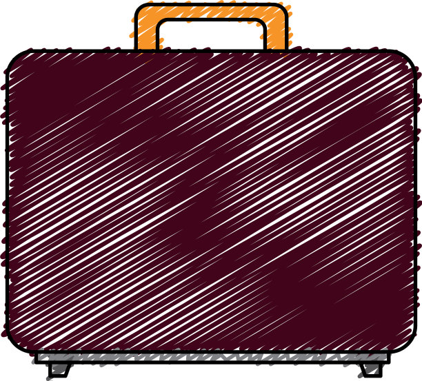 公事包孤立图标图片下载