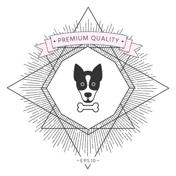 狗与骨标志标志保护标志图标图片下载