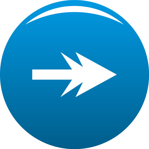 蓝色箭头图标图片下载