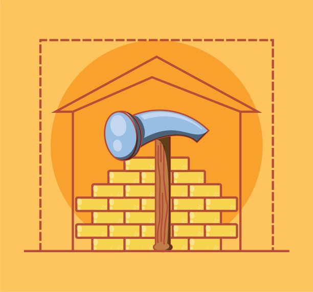 墙上有家居维修图标图片下载