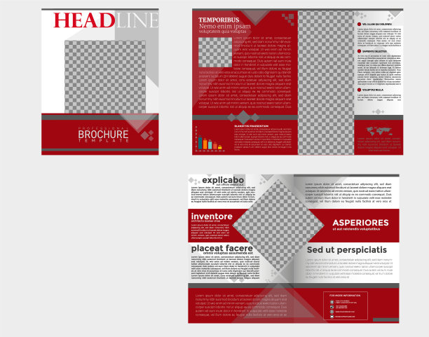 现代商业手册模板图片下载