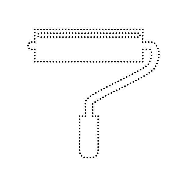 滚柱符号黑点图片下载
