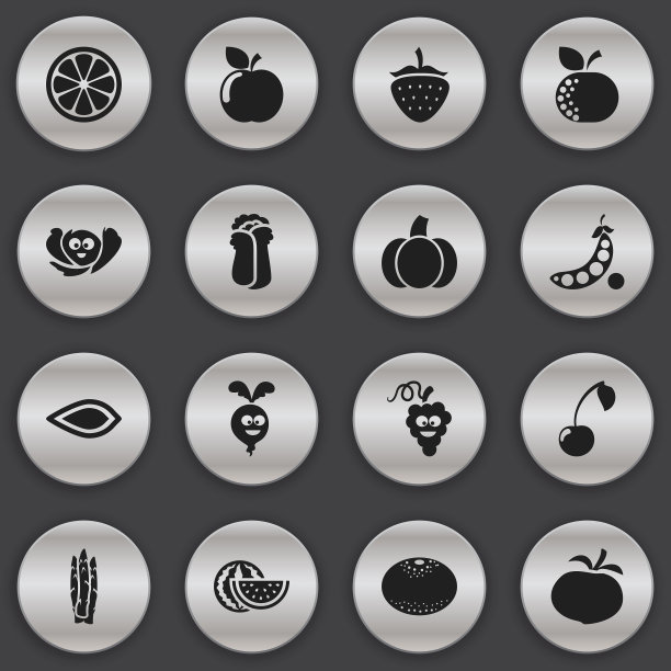 一组16可编辑的炊具图标包括图片下载