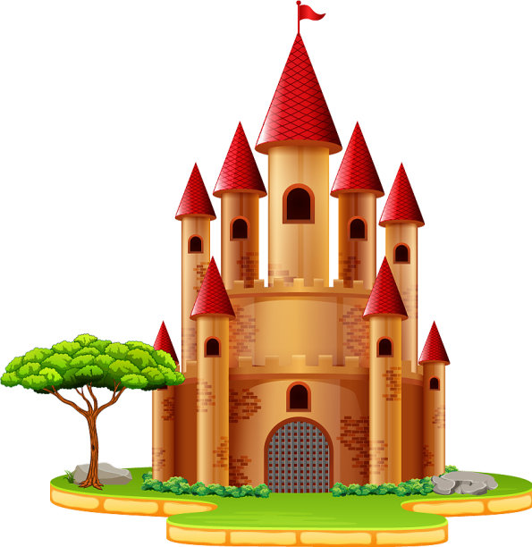 有树的城堡图片下载