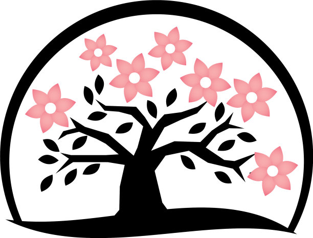 花木标志设计模板图片下载