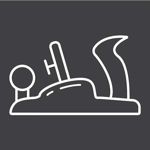 杰克飞机线图标建造和修理木工图片下载