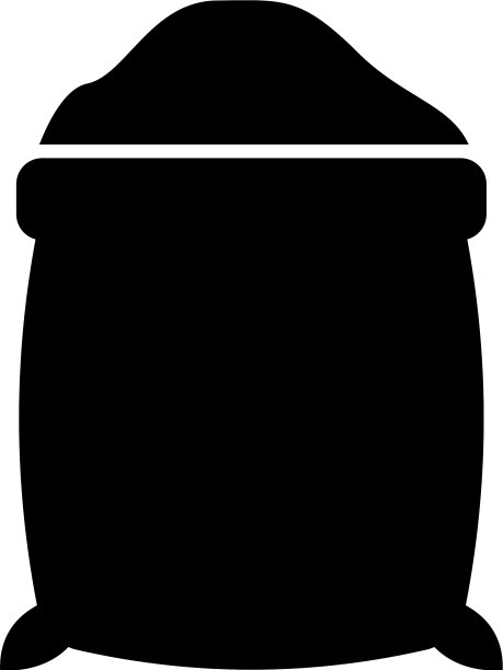 糖袋孤立图标图片下载