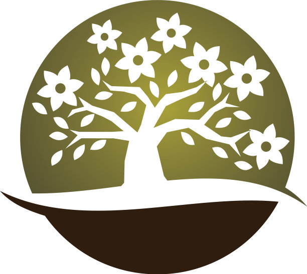 花木标志设计模板图片下载