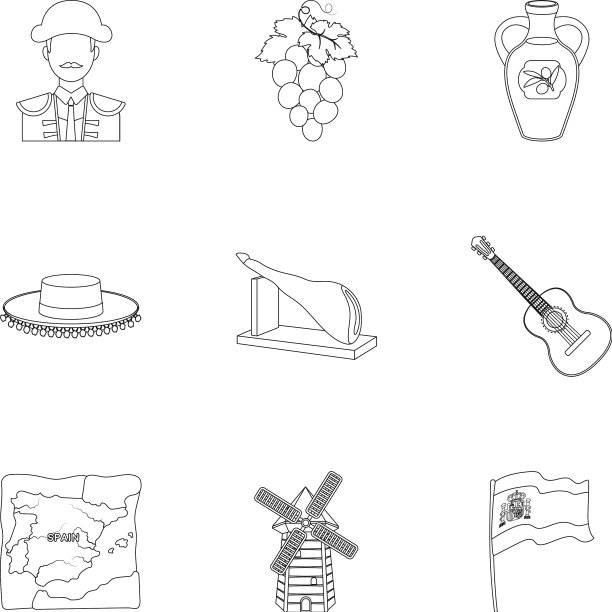 一组关于西班牙风景的图片图片下载