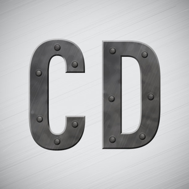 金属字母图片下载