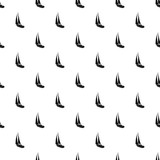 游艇图标简约风格图片下载