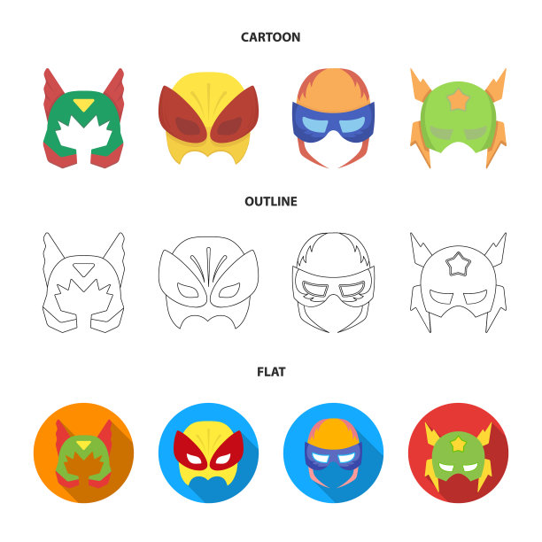 面具上戴着超级英雄的头盔图片下载