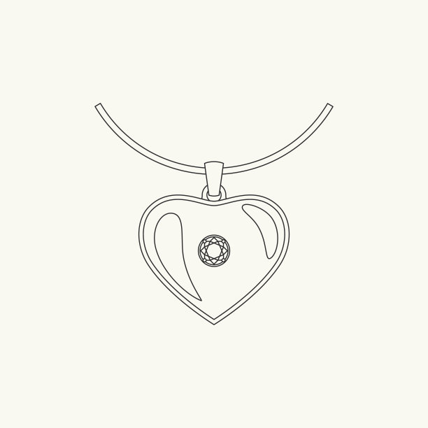 吊坠画线图片下载