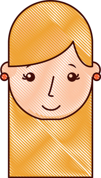 可爱的年轻女孩头像人物图片下载