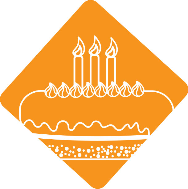 用蜡烛贴在美味的蜡笔上表示快乐图片下载