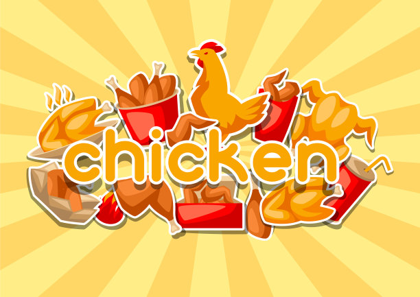 快餐炸鸡肉图片下载