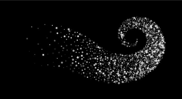 星星在漩涡中扭曲图片下载