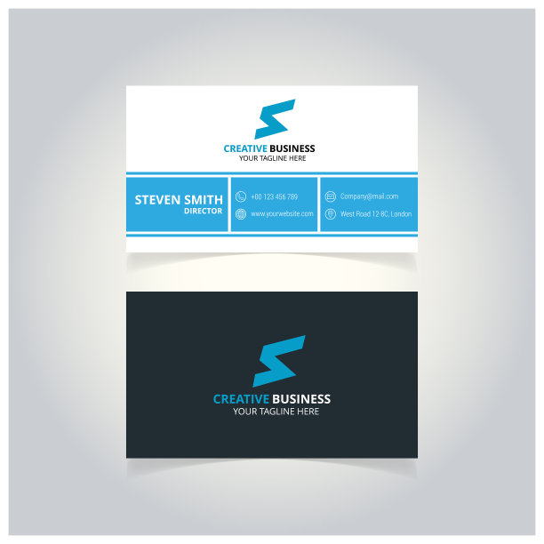 S字母标志最小的公司名片图片下载