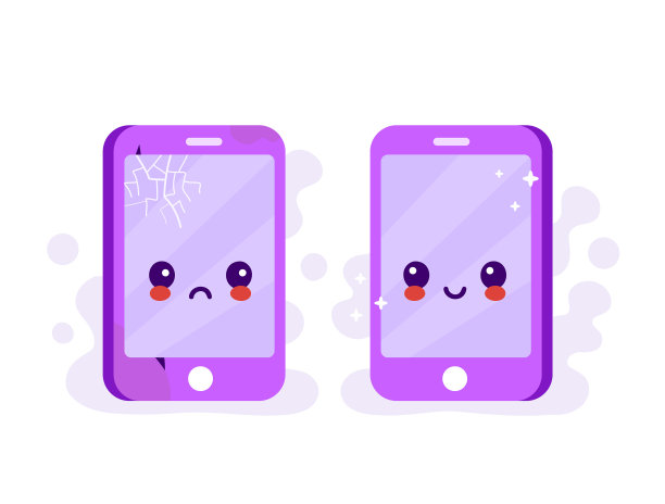 旧的伤心的破电话裂了图片下载