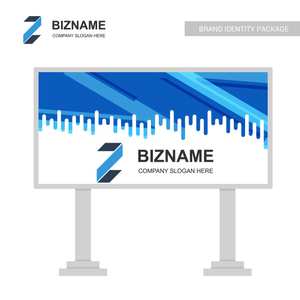 商业广告牌设计具有标识和创意图片下载