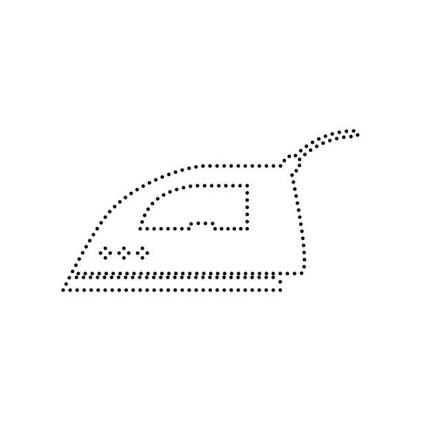 平滑铁标志上黑点的图标图片下载