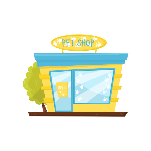 宠物店门面动物用品店图片下载
