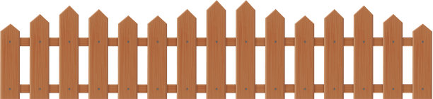 木制栅栏孤立在白色图片下载