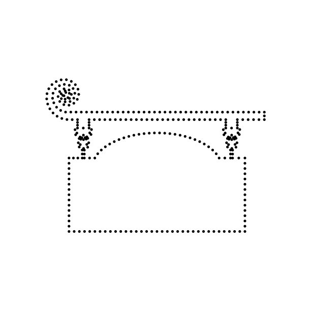 老式设计的铁艺标志图片下载