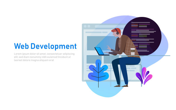 在笔记本电脑上编写程序的程序员图片下载