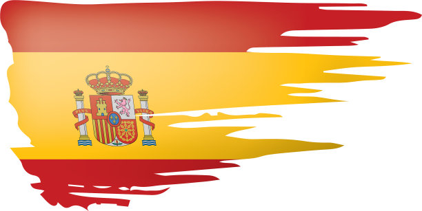 西班牙国旗上有白色图片下载