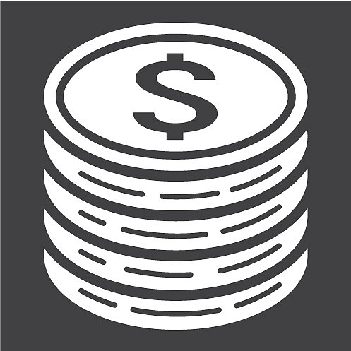 美元字形图标，商业和金融图片下载