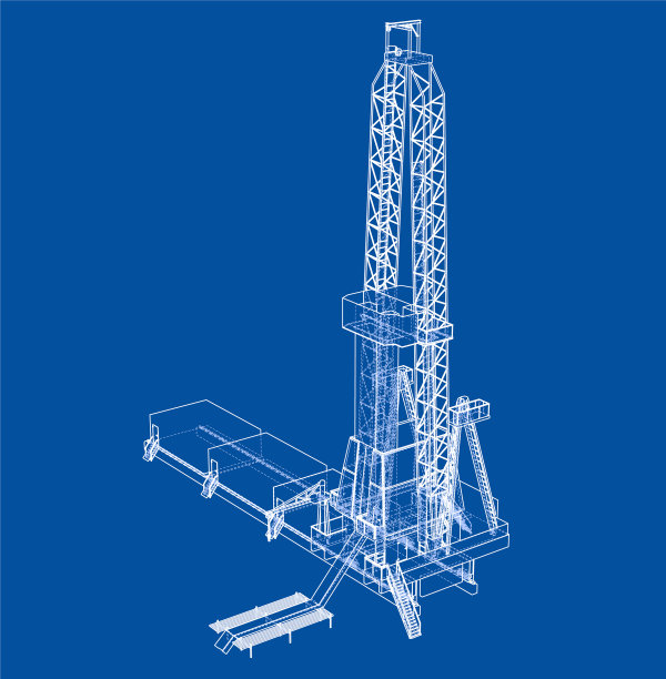 石油钻井平台的详细图片下载