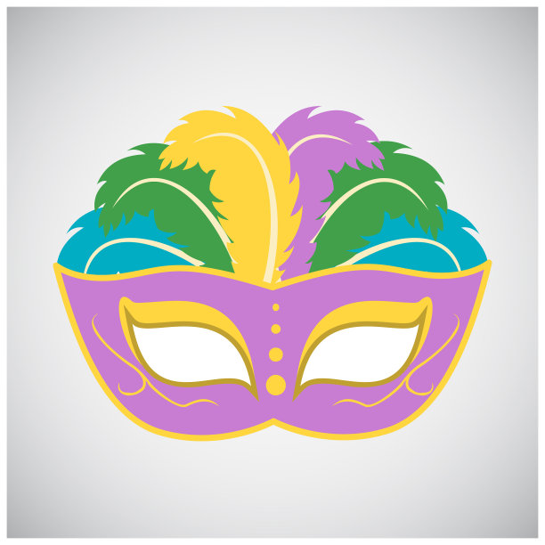 快乐的巴西狂欢节日五彩缤纷的狂欢节图片下载