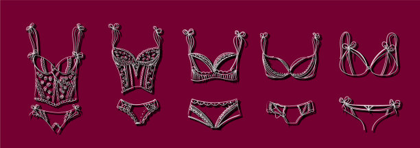 内衣文胸时尚美丽女人的身体图片下载