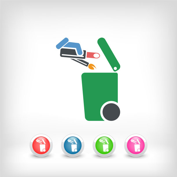 分类废物收集图标图片下载