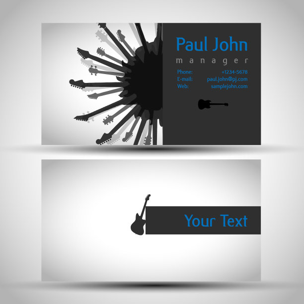 丰富多彩的名片设计与优雅图片下载