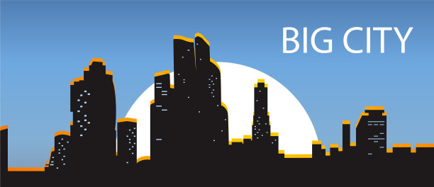 蓝旗大城夜城照图片下载