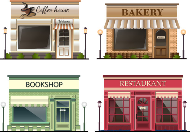 商店和商店图标集图片下载