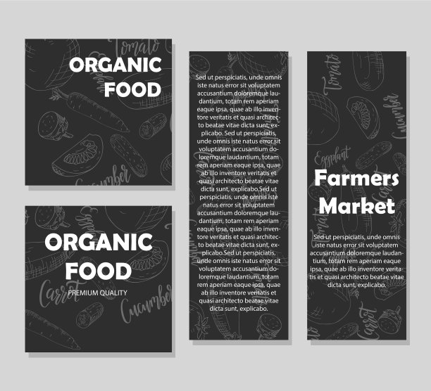 食品设计用蔬菜手绘的草图图片下载