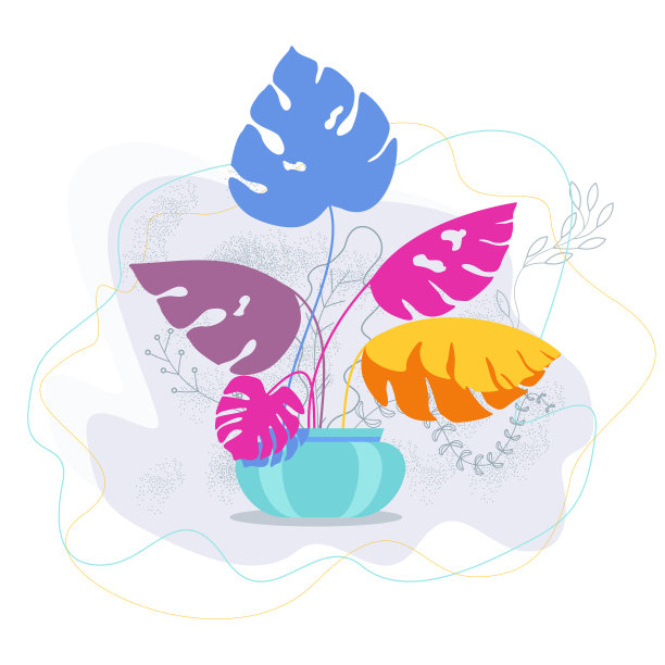 室内奇花异草的热带植物图片下载